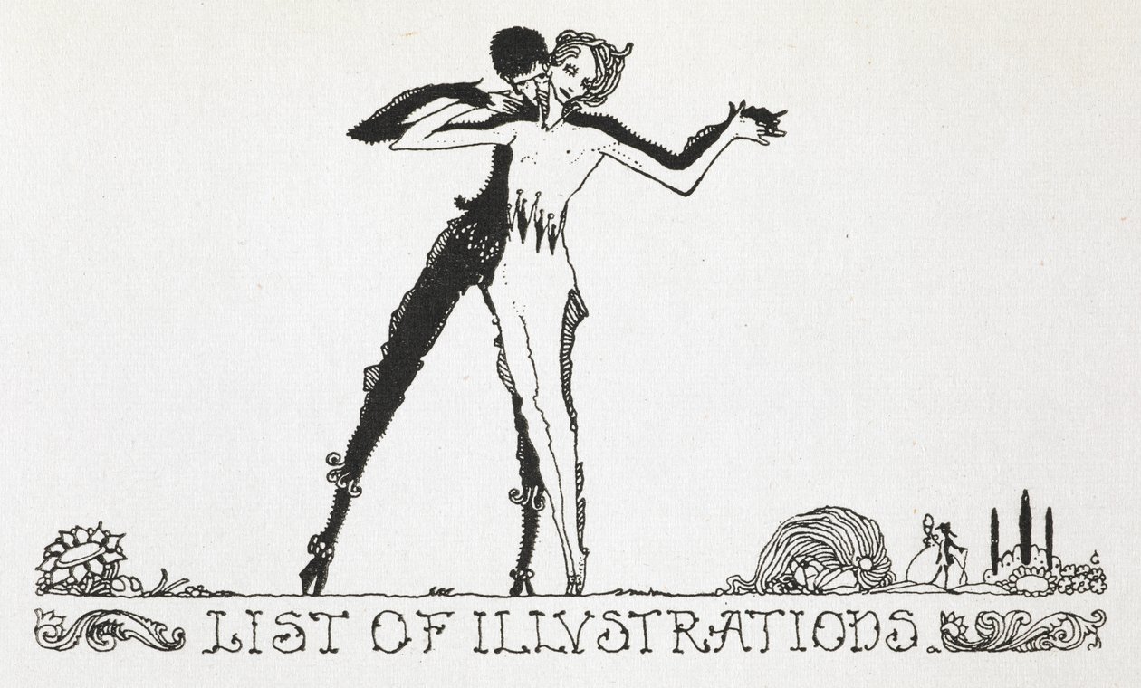 En man och kvinna dansar. av Harry Clarke