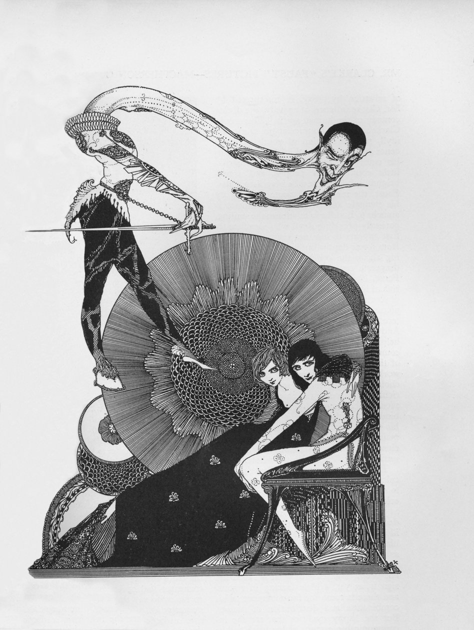 Halvtitel av Goethes Faust, 1925 av Harry Clarke