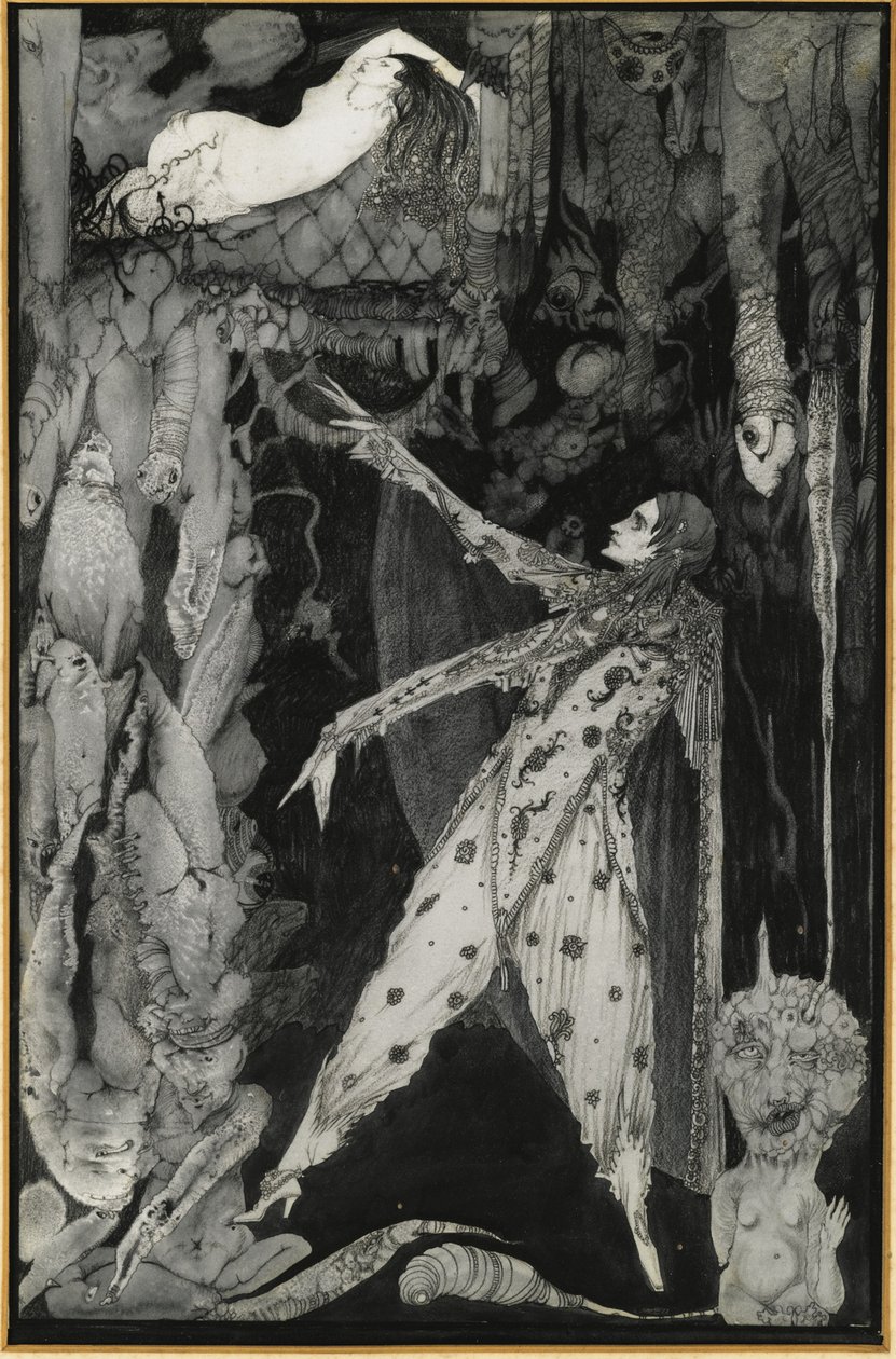 Illustration till Goethes Faust, 1924-1925 av Harry Clarke