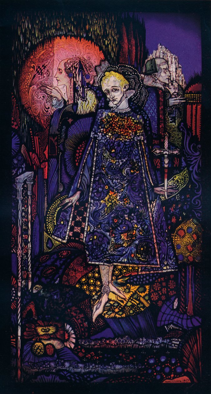 Sången om den galna prinsen, c1917 av Harry Clarke