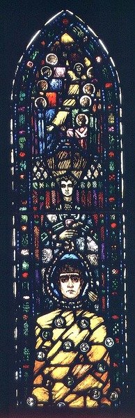Den olycklige Judas (målat glas) av Harry Clarke