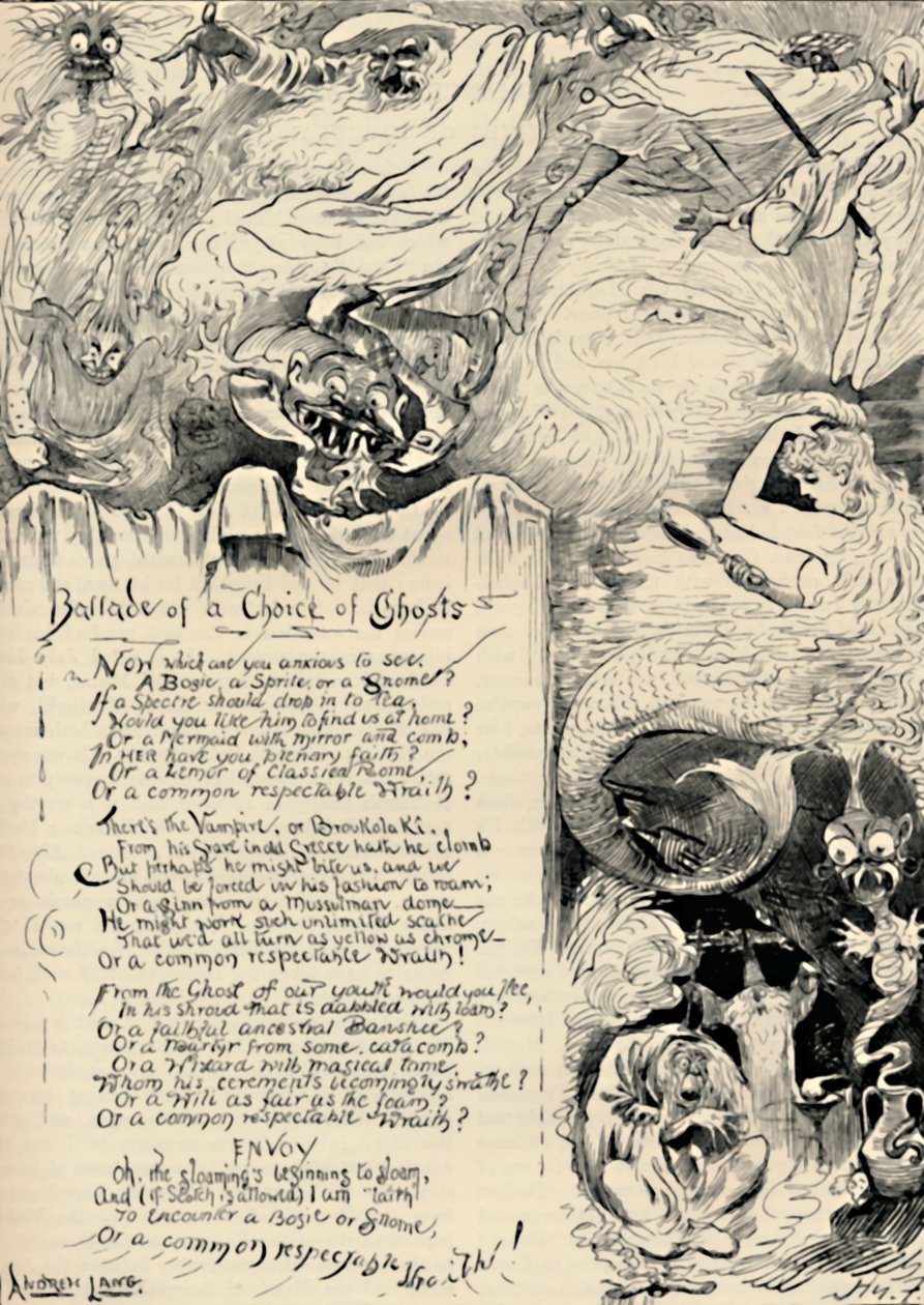 Ballad of a Choice of Ghosts, 1886 av Harry Furniss