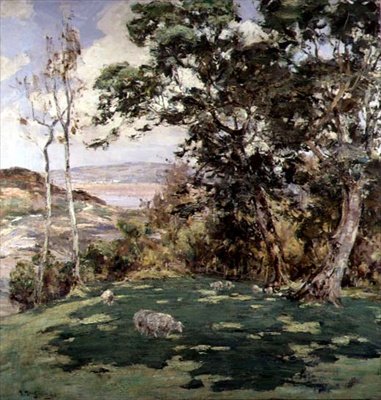 Nära Kirkudbright, ca 1900 (olja på duk) av Harry MacGregor