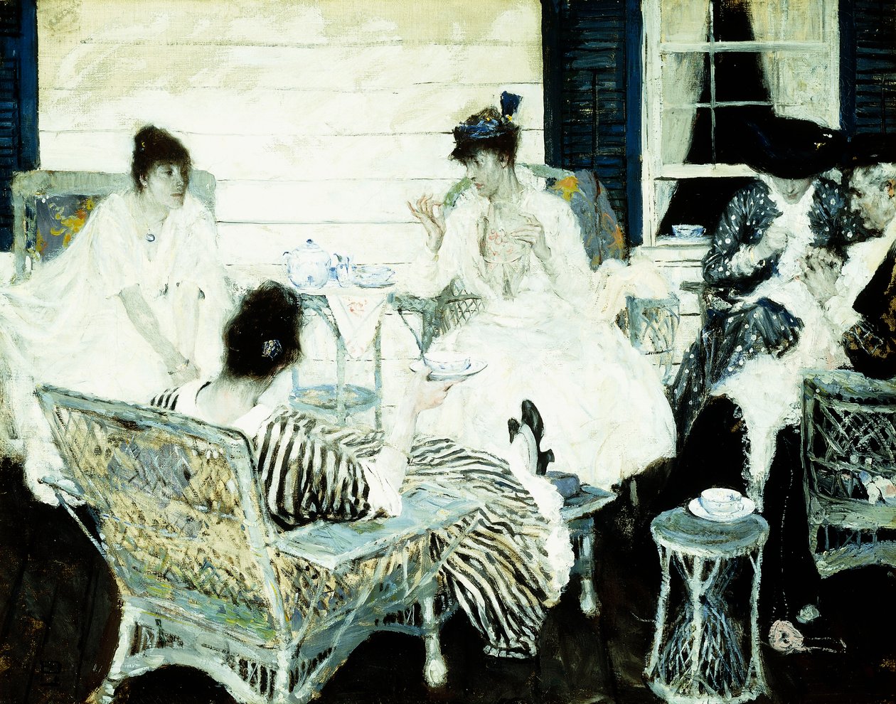 Tea Party av Harvey T. Dunn