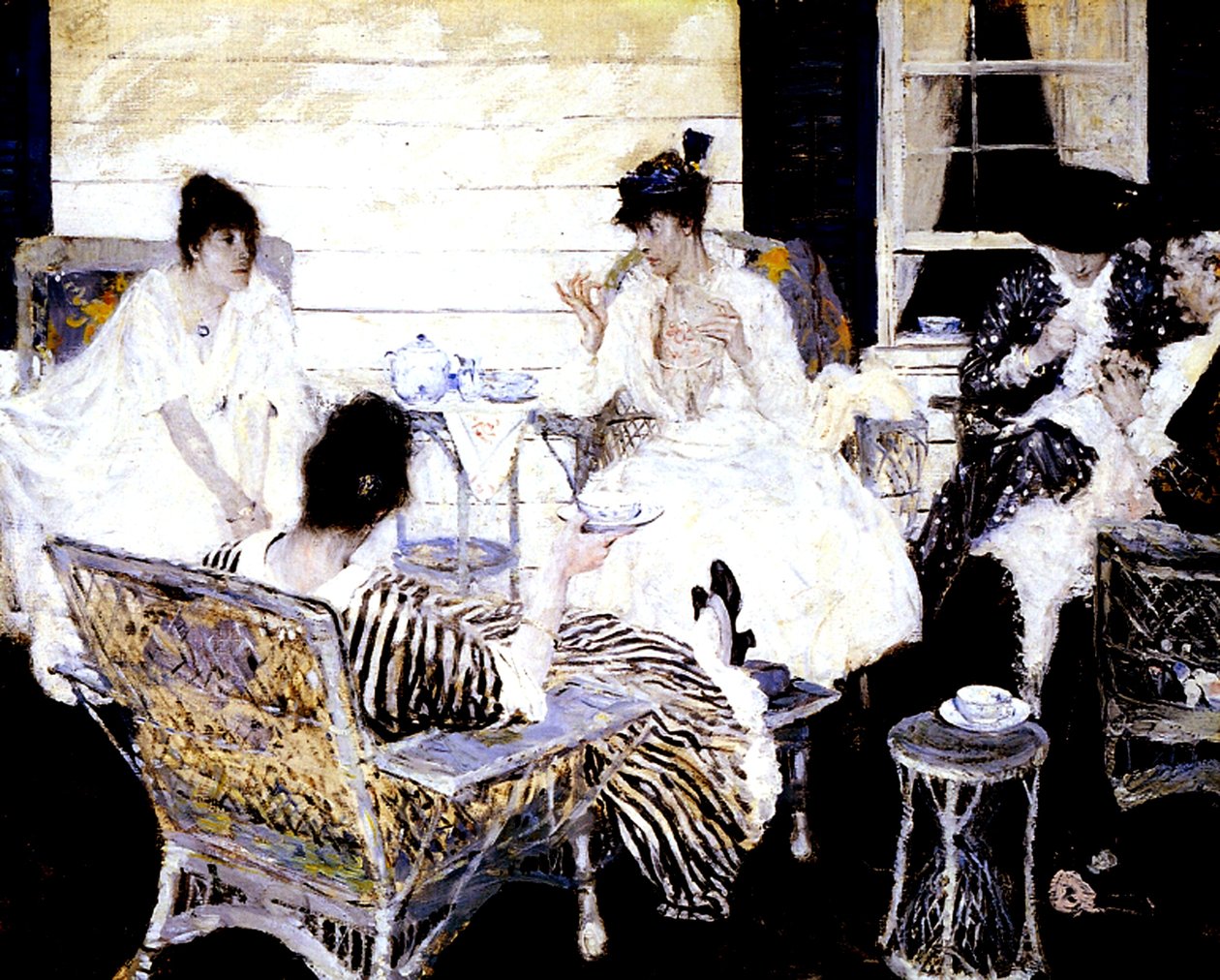 Tea Party av Harvey T. Dunn