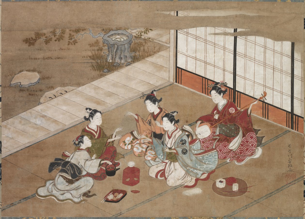 Spelar "handspelet" av Hasegawa Yasumasa