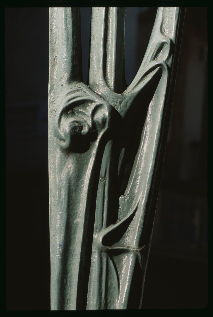 Ingång till en Metropolitan Station, detalj (järn) av Hector Guimard