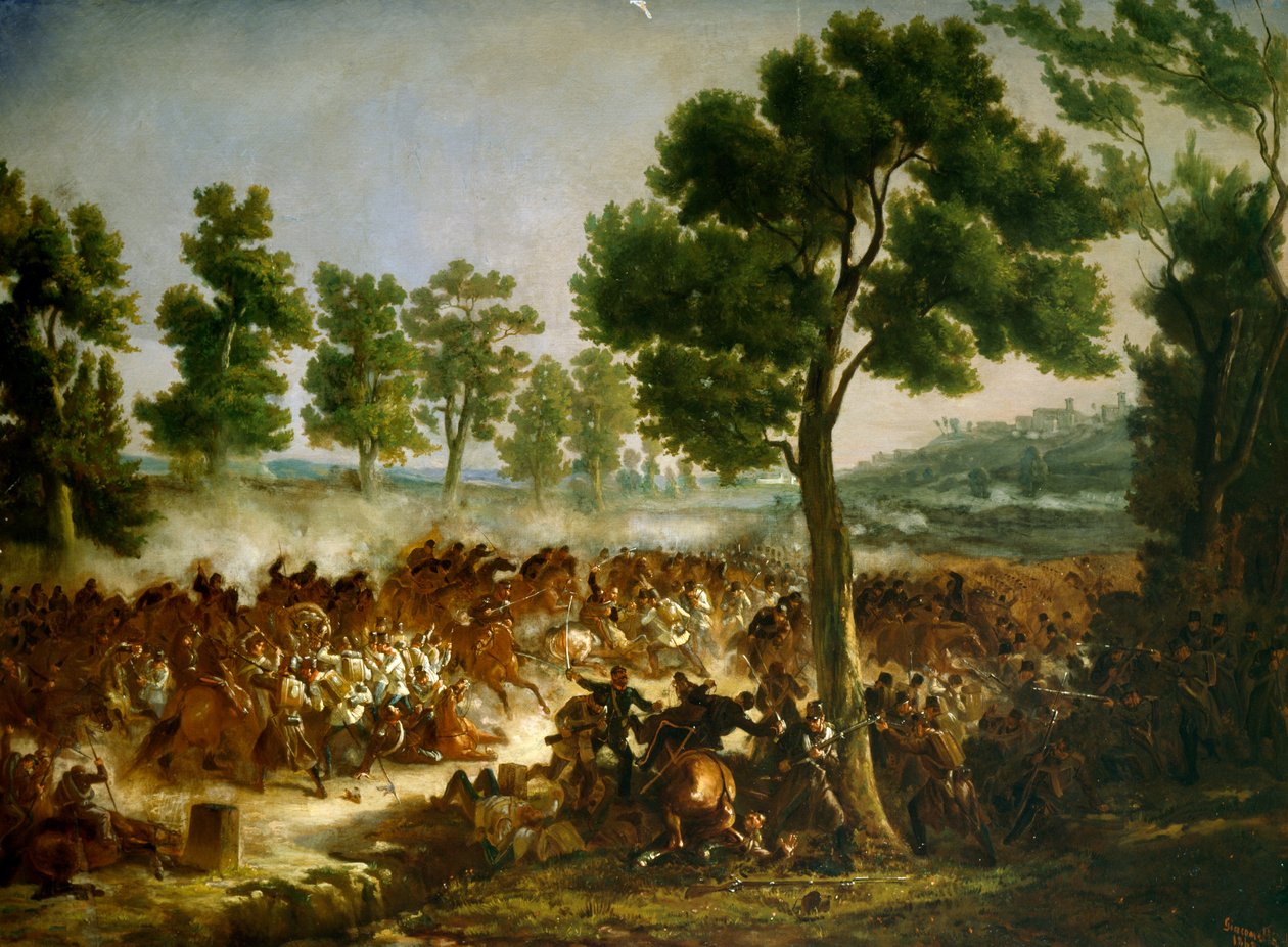 Slaget vid Montebello, 20 maj av Hector Giacomelli