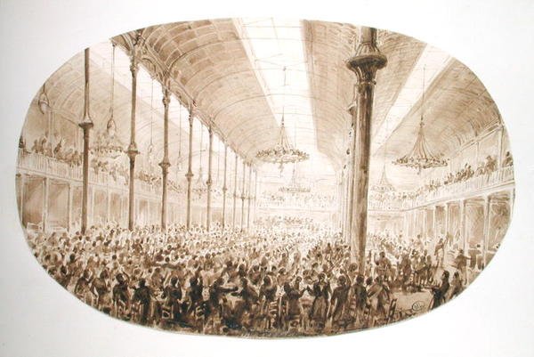 En bankett, ca 1865 av Hector Horeau