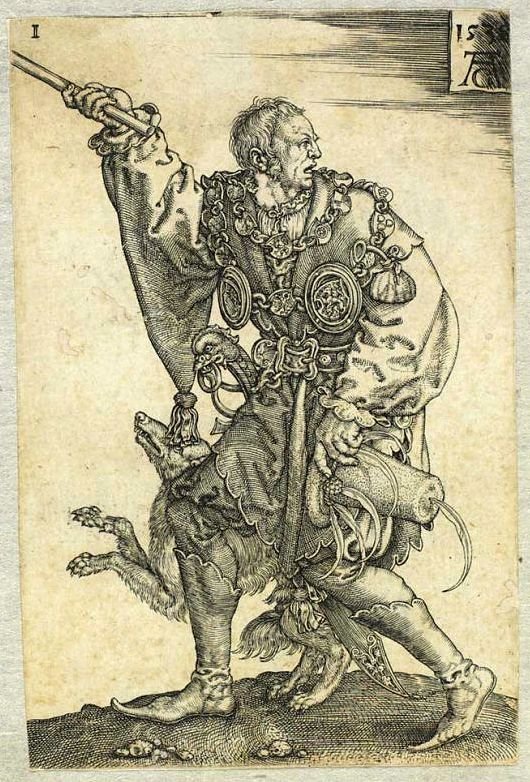The master of ceremonies [from the series The great wedding partiers] av Heinrich Aldegrever