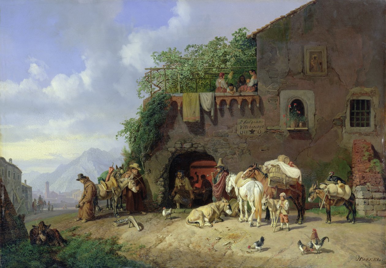 Italiensk bysmuggling av Heinrich Burkel