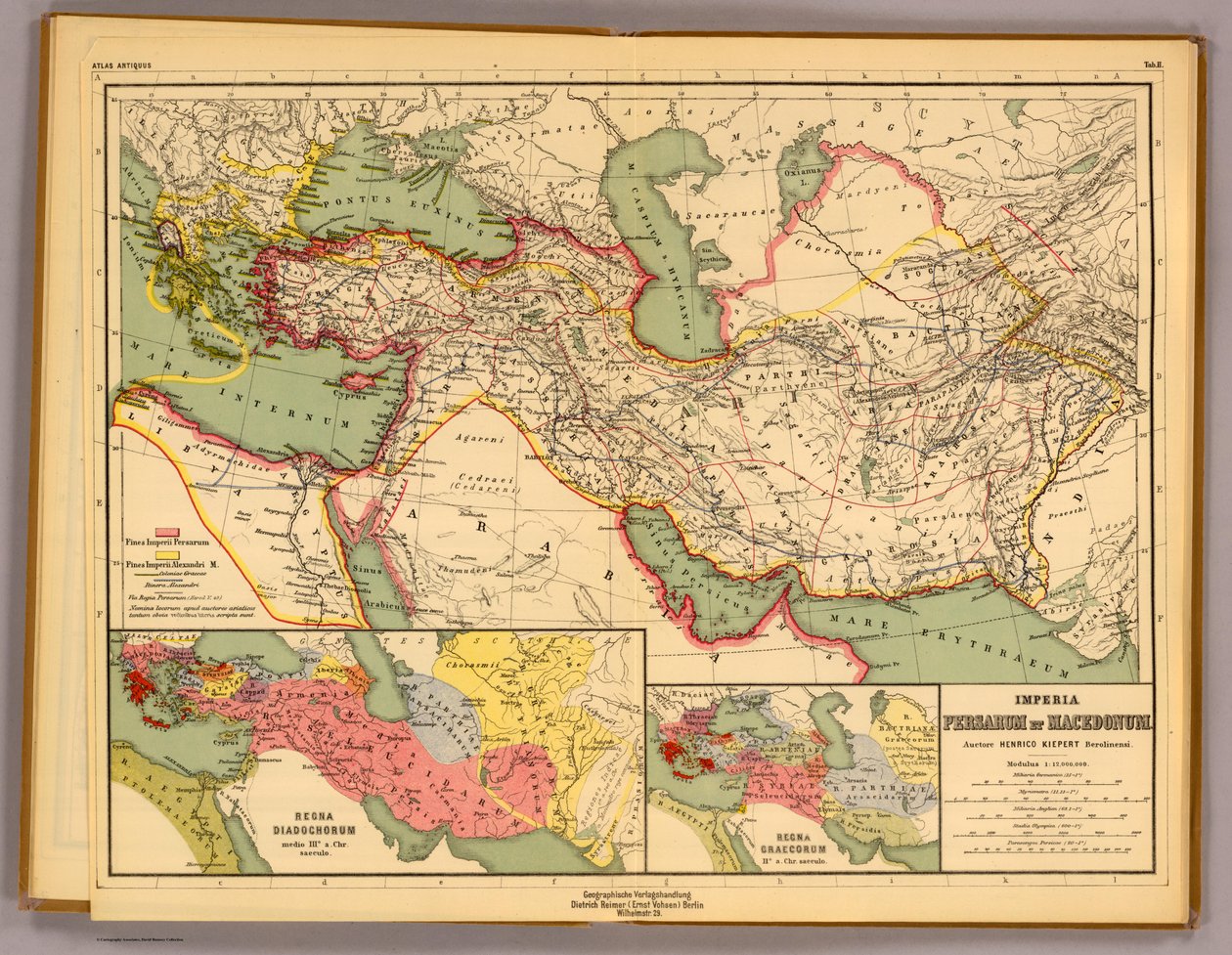 Imperia Persarum et Macedonum. av Heinrich Kiepert