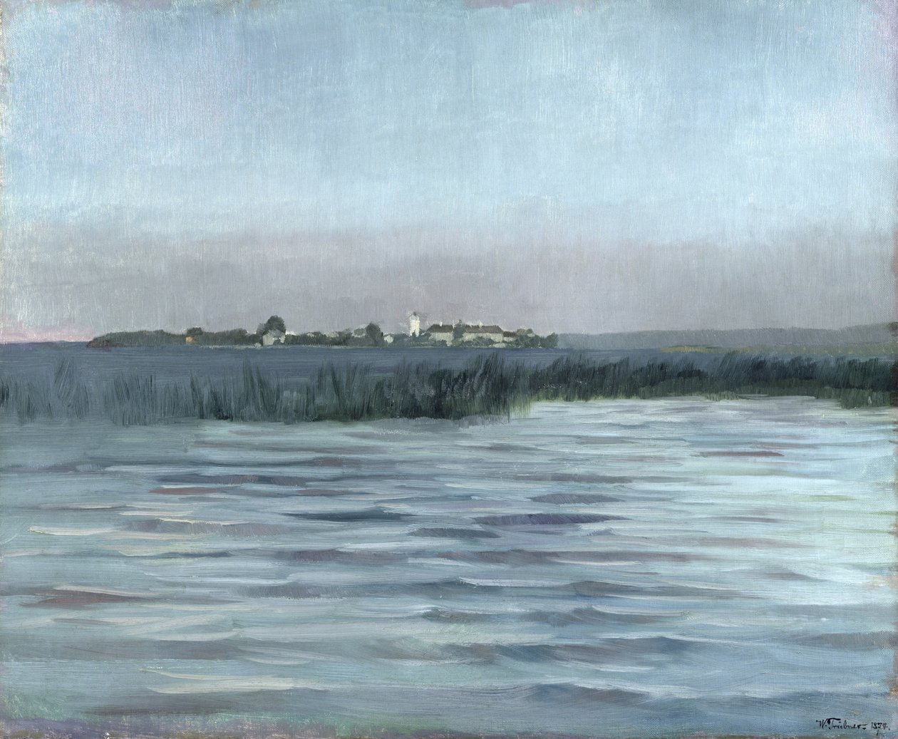 Chiemsee, 1874 av Heinrich Wilhelm Truebner