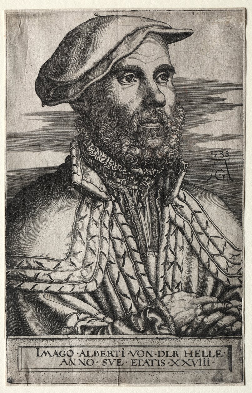 Albert van der Helle, 1538. av Heinrich Aldegrever