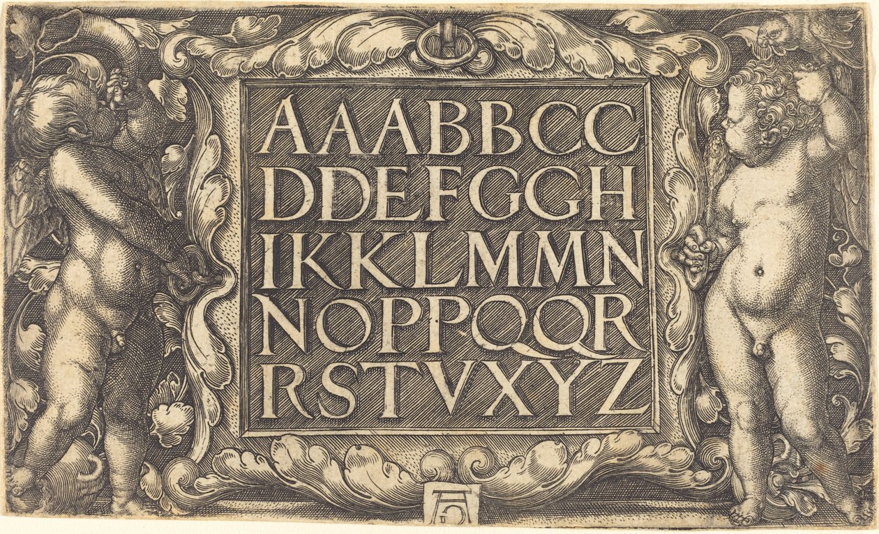 Alfabet av Heinrich Aldegrever