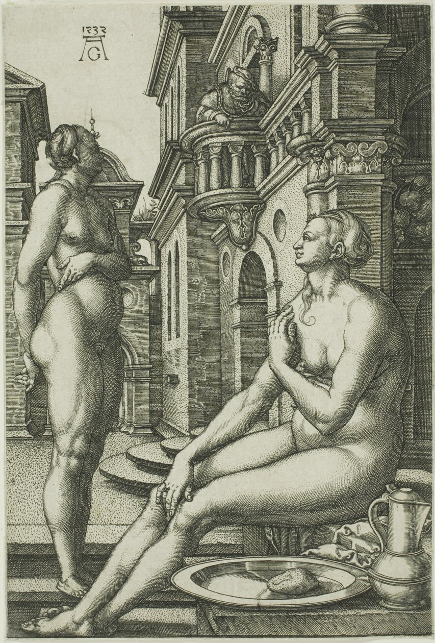 Batseba vid badet av Heinrich Aldegrever