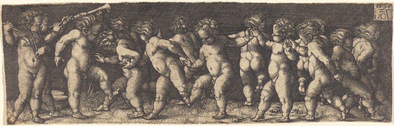 Dansande barn av Heinrich Aldegrever