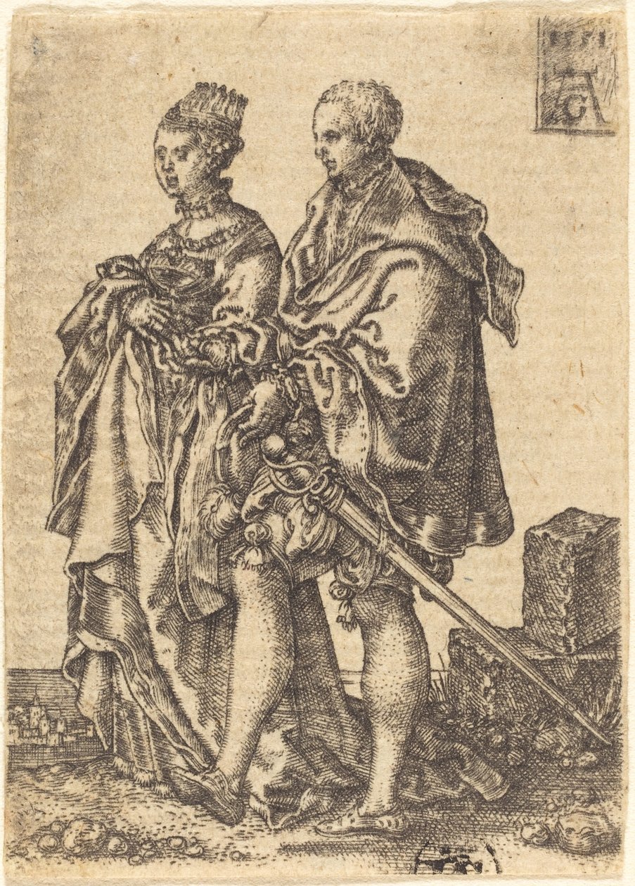 Dansande par av Heinrich Aldegrever