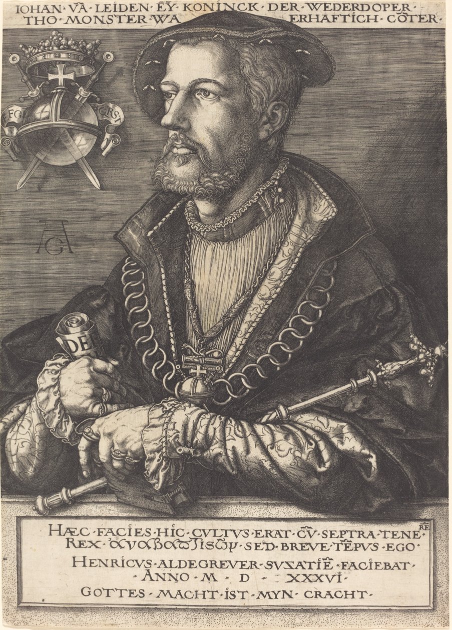 Jan van Leyden av Heinrich Aldegrever