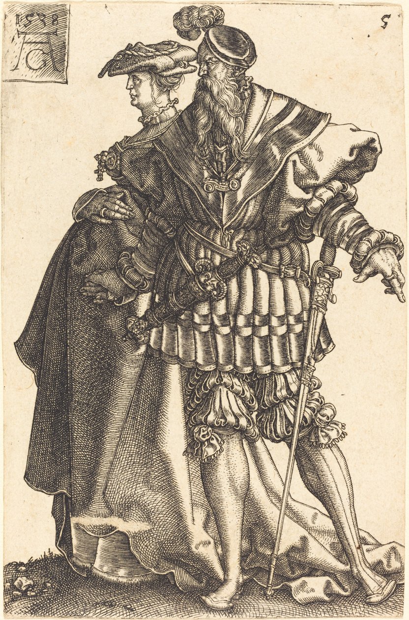 Stora bröllopsdansare, 1538. av Heinrich Aldegrever