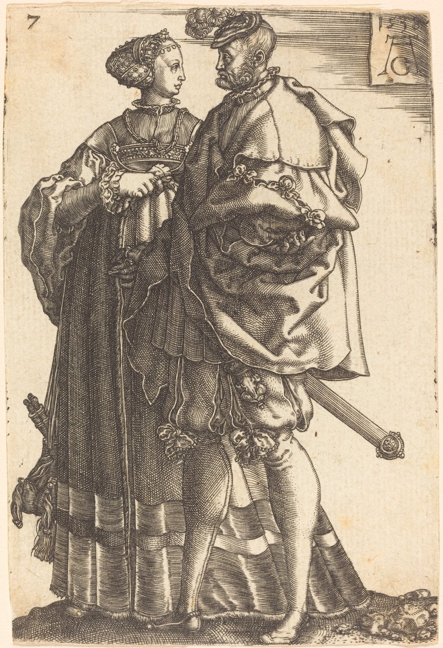 Stora bröllopsdansare, 1538. av Heinrich Aldegrever
