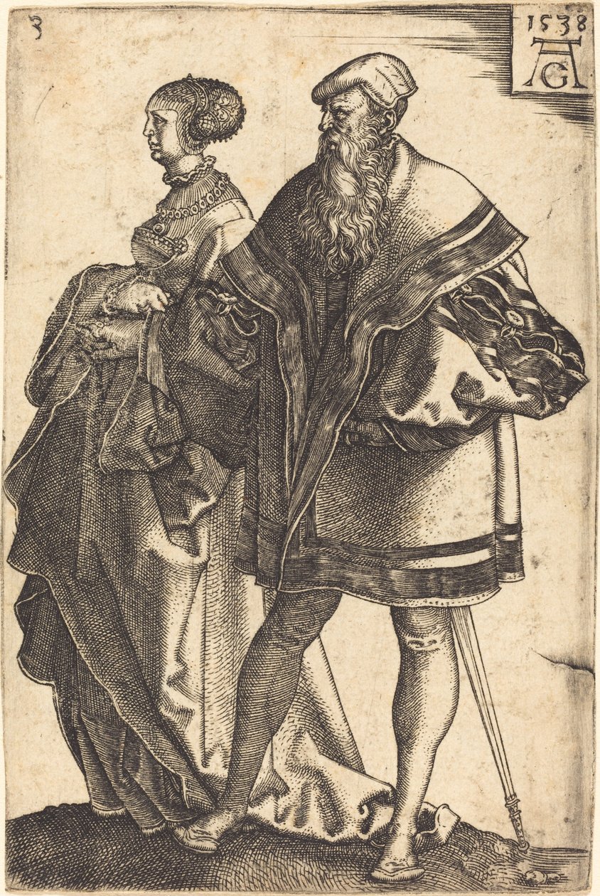 Stora bröllopsdansare, 1538. av Heinrich Aldegrever