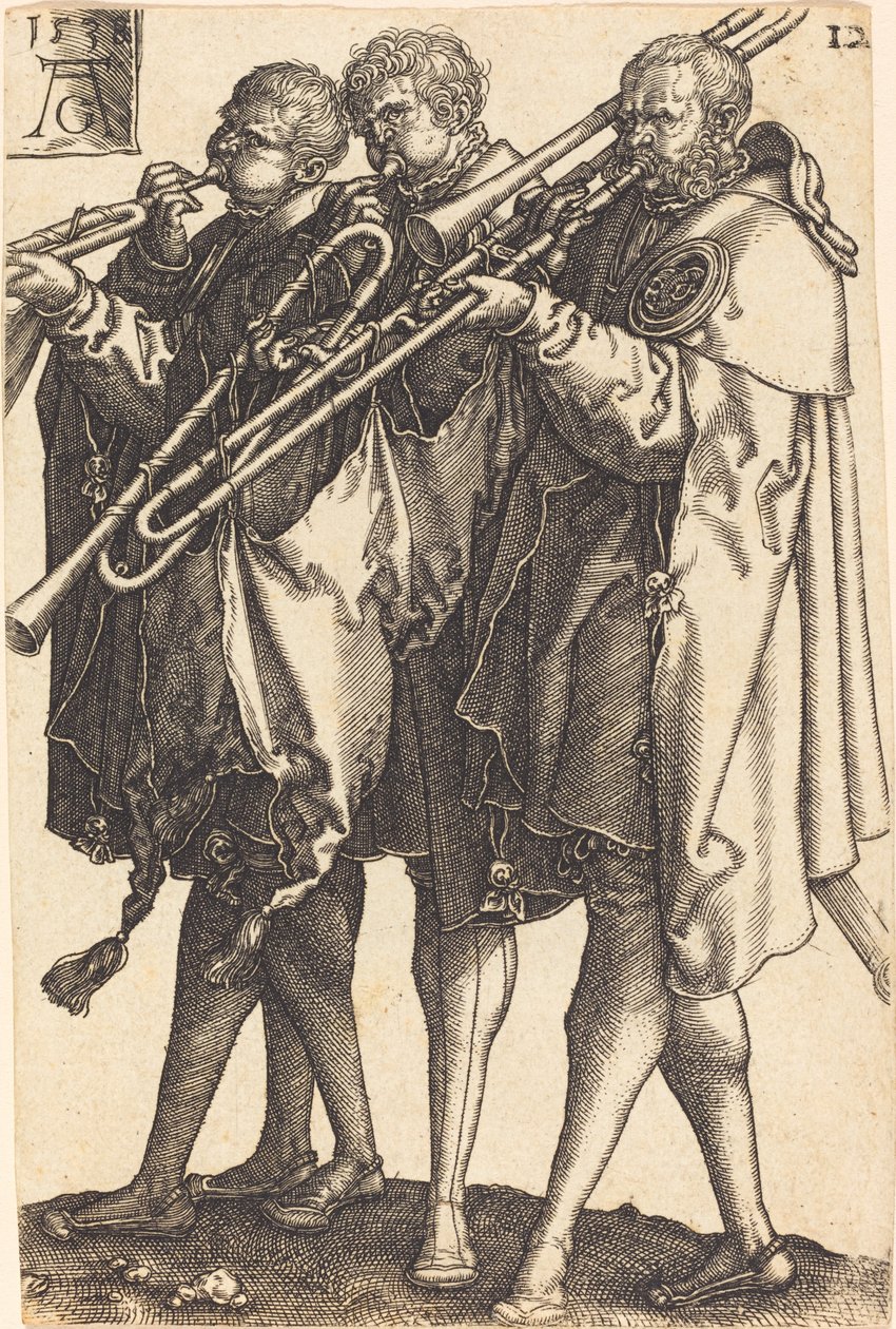 Stora bröllopsdansare, 1538. av Heinrich Aldegrever