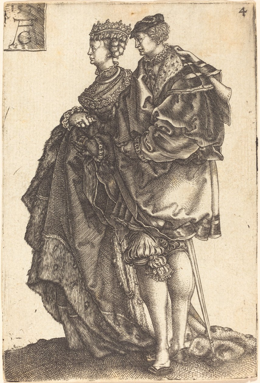 Stora bröllopsdansare, 1538. av Heinrich Aldegrever