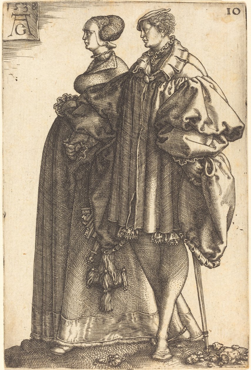 Stora bröllopsdansare, 1538. av Heinrich Aldegrever