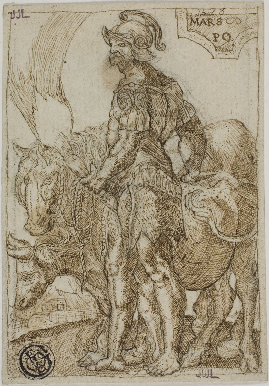 Mars, från De sju planeterna av Heinrich Aldegrever