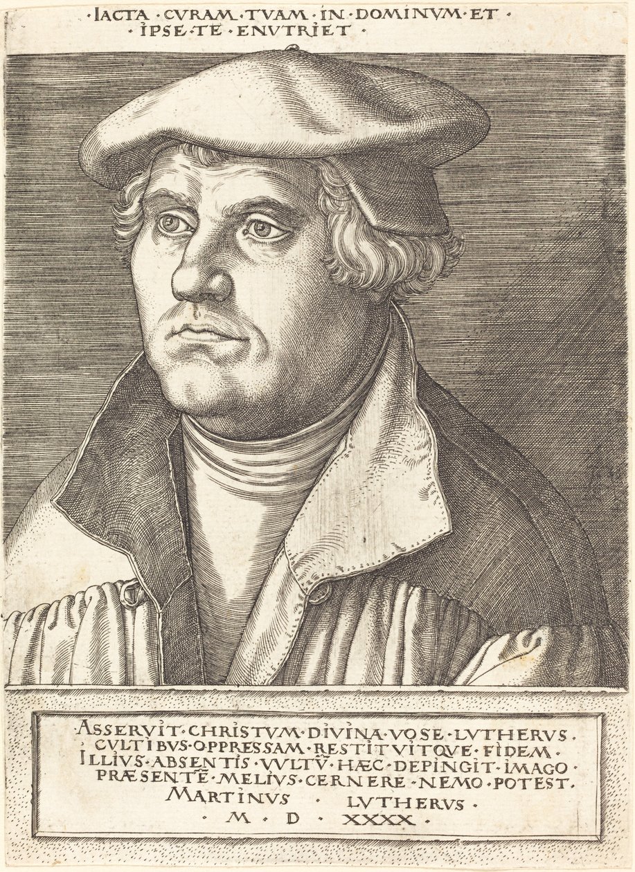Martin Luther. av Heinrich Aldegrever