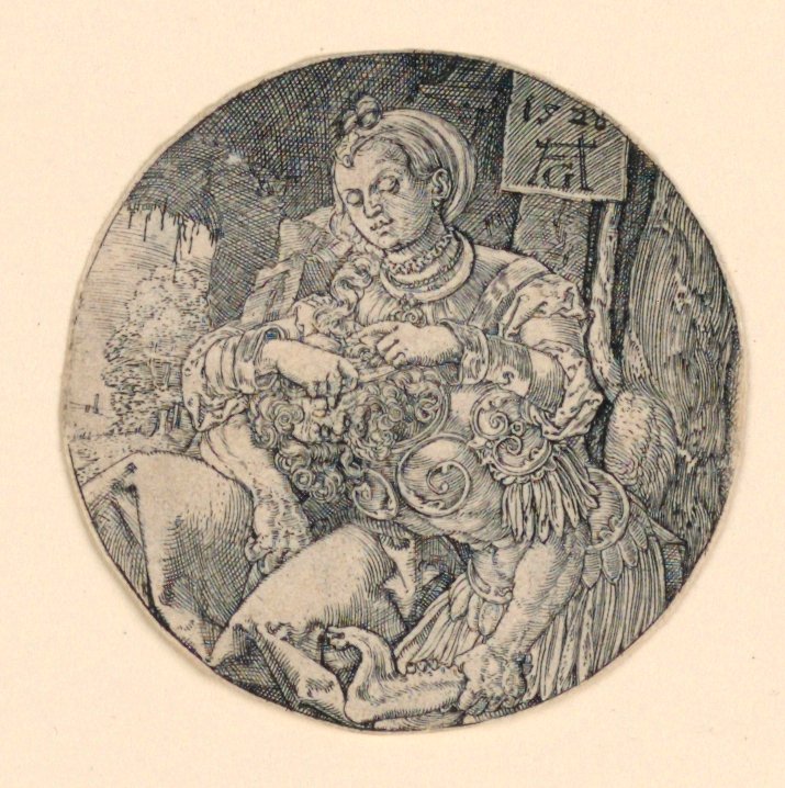 Simson och Delila av Heinrich Aldegrever