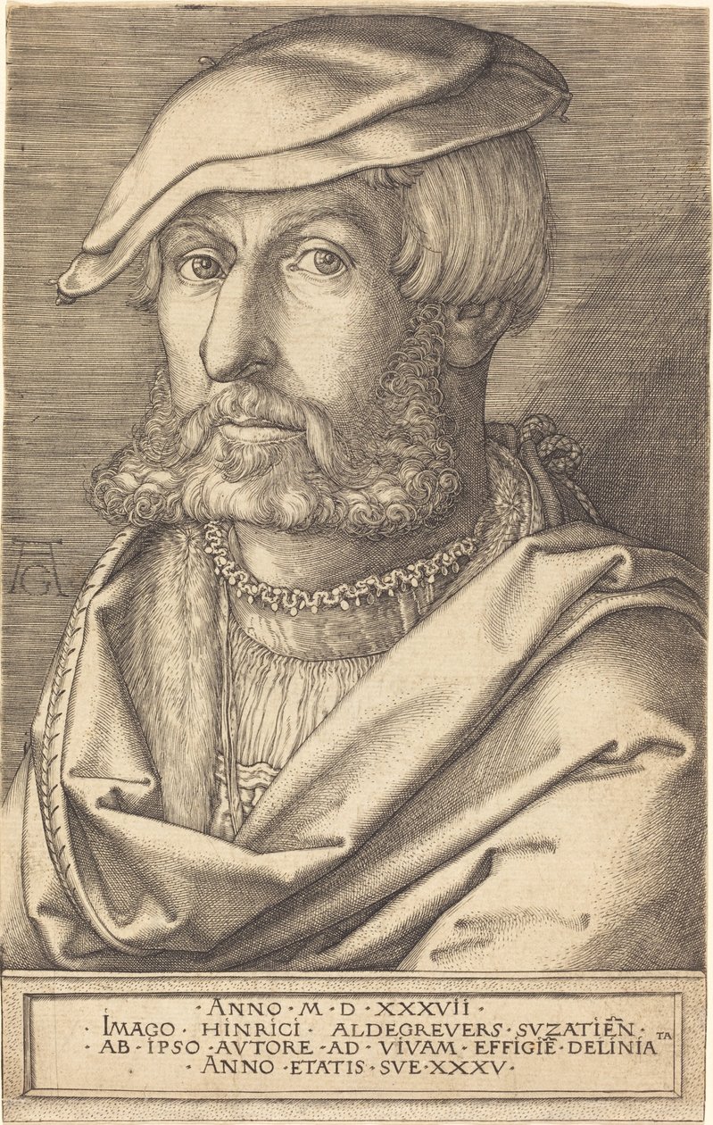 Självporträtt av Heinrich Aldegrever