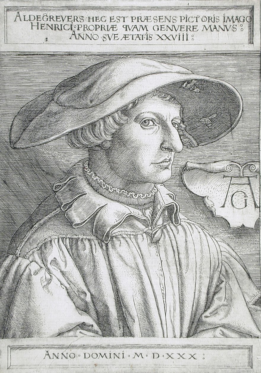 Självporträtt av Heinrich Aldegrever