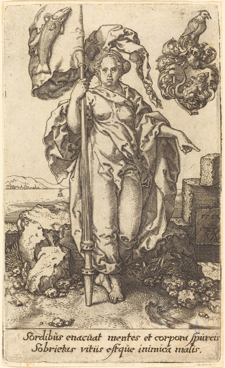 Måttlighet, 1552. av Heinrich Aldegrever
