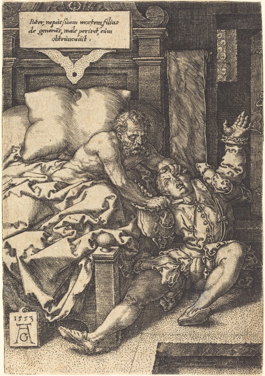Den stränge fadern, 1553. av Heinrich Aldegrever