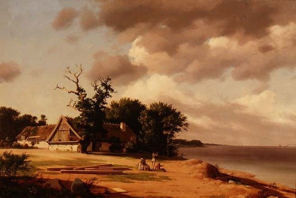 Fiskare i Öresund (d. 1839) av Heinrich Buntzen