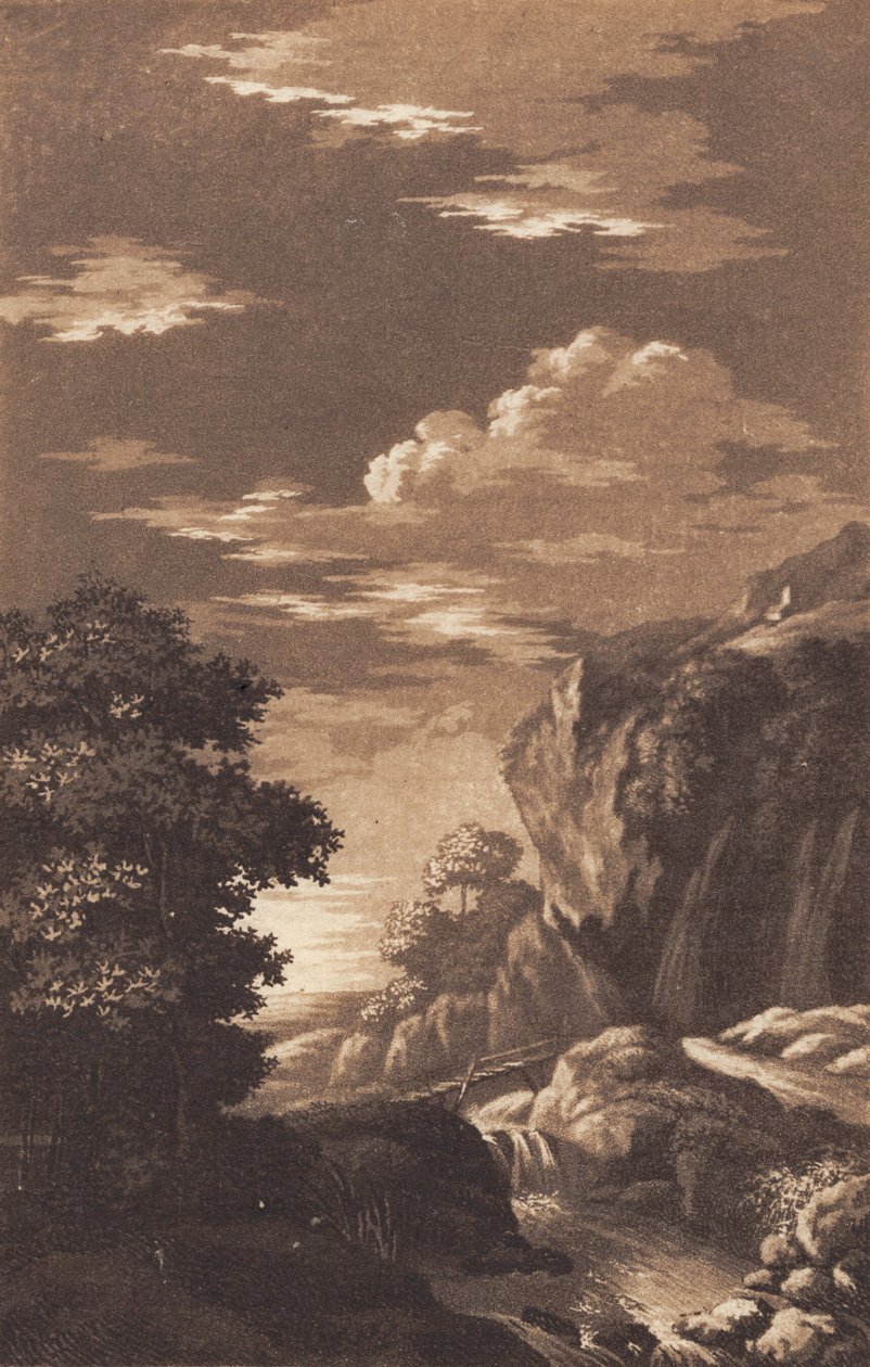 Bergslandskap av Heinrich Grosch