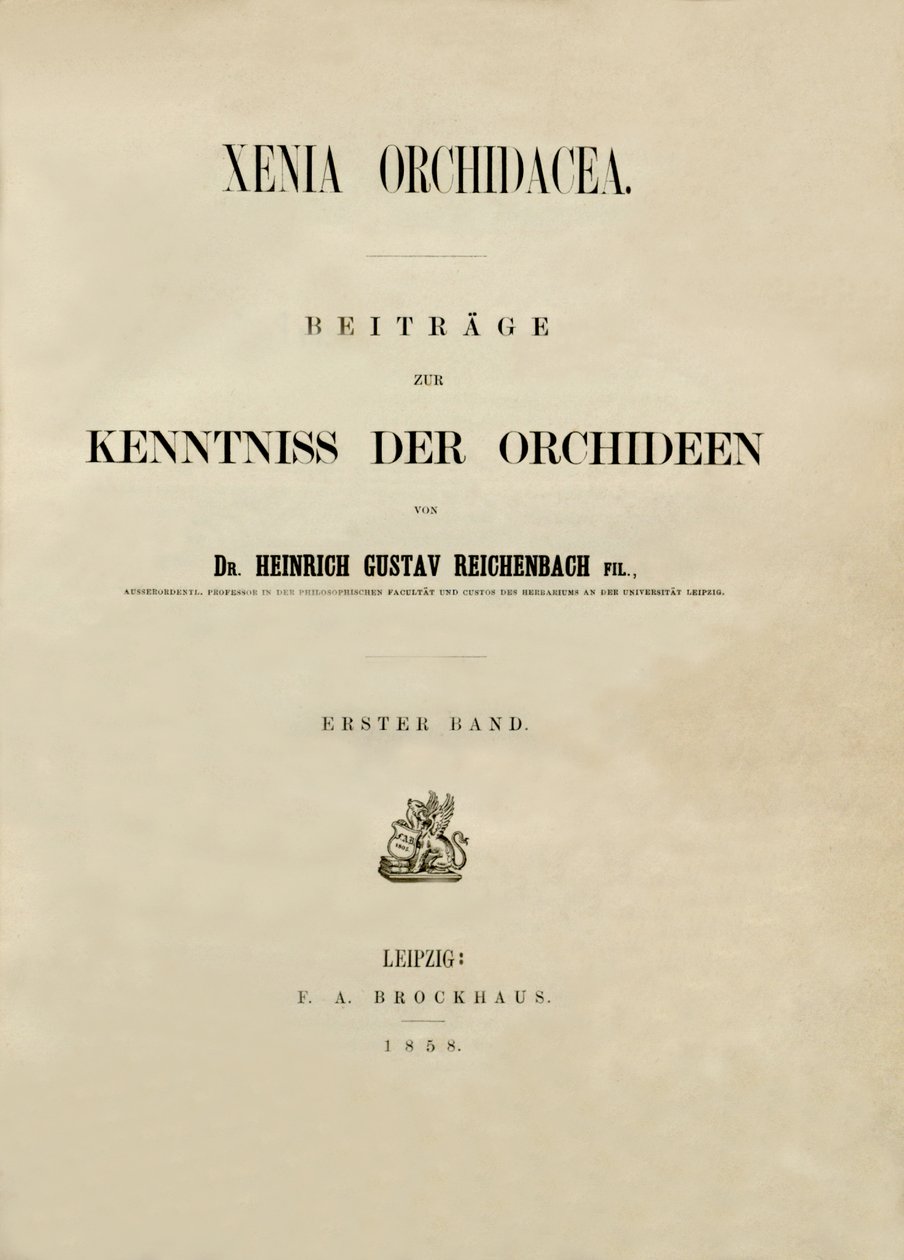 Titelsida av Heinrich Gustav Reichenbach