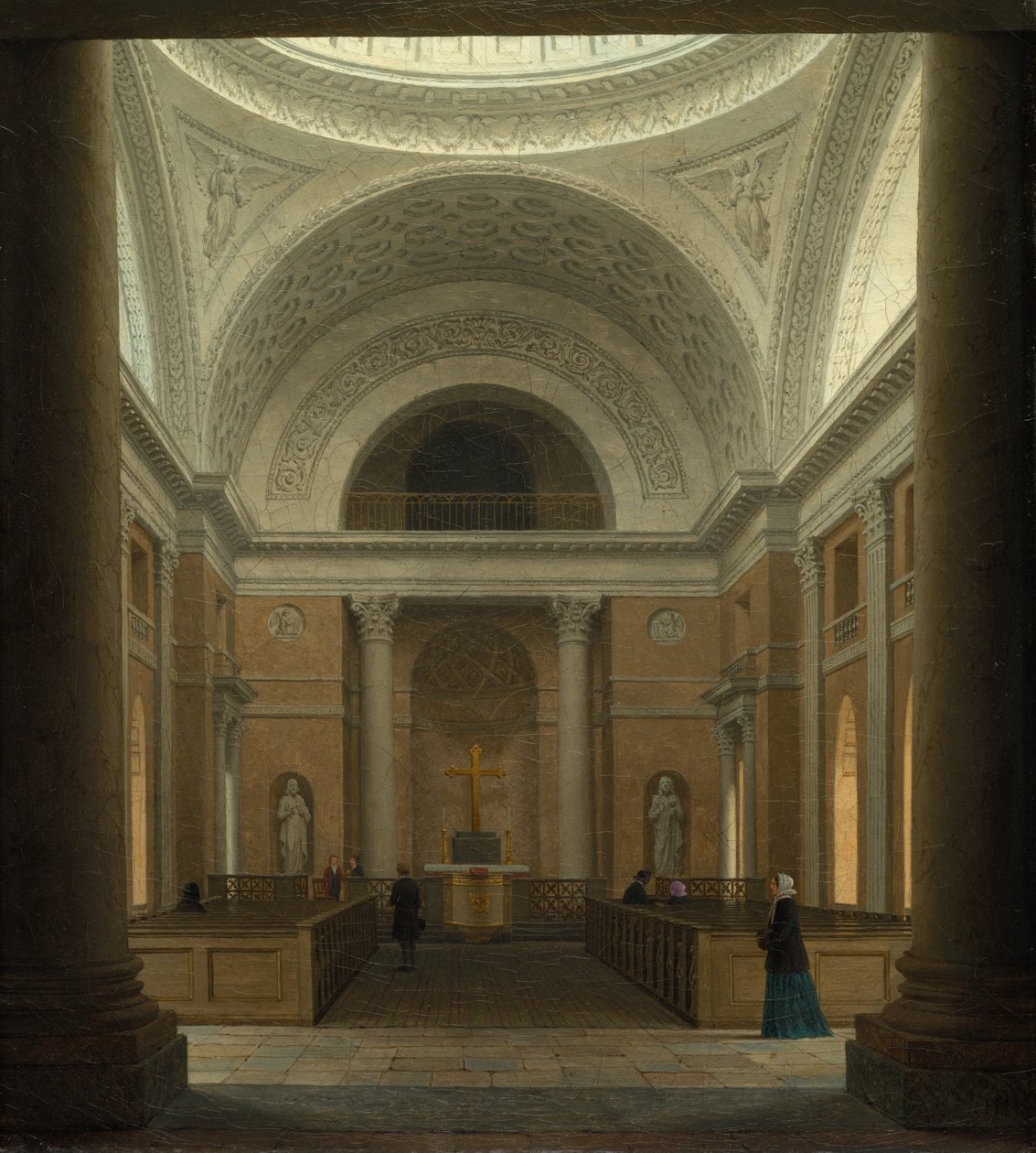 Slottskyrkan i Christiansborg, Köpenhamn av Heinrich Hansen (Danish