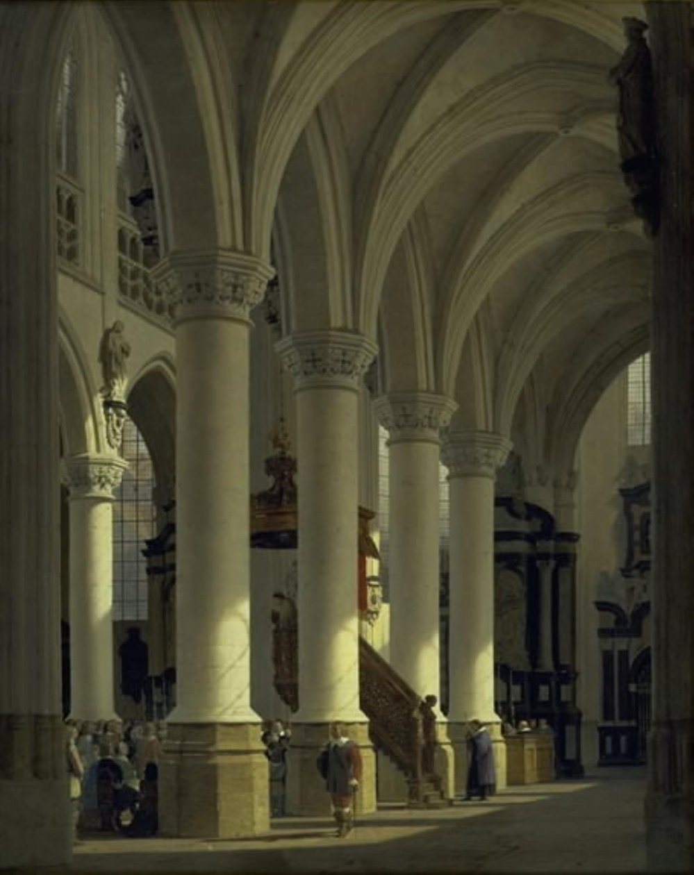 Kyrkan i St. Mall i Bryssel av Heinrich Hansen