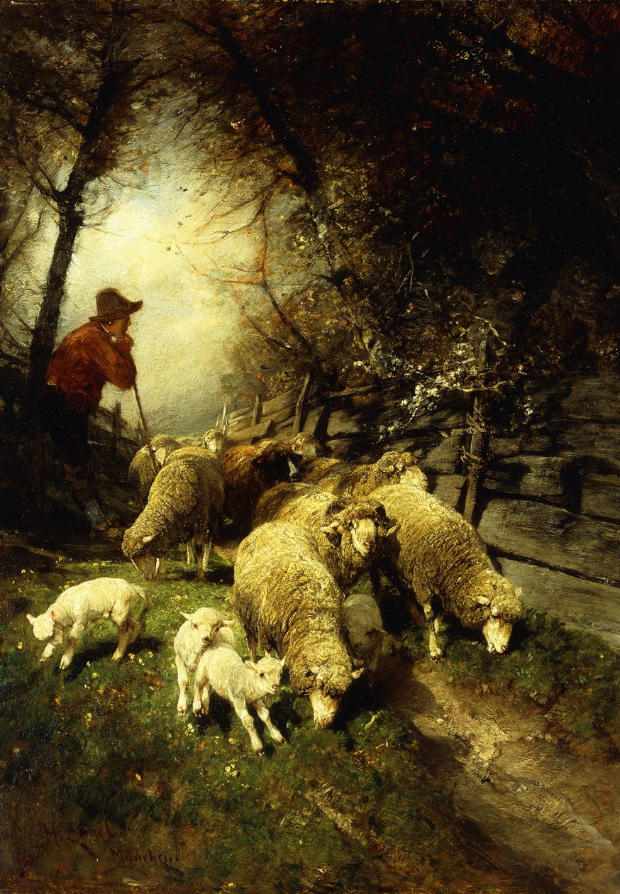 Mellan trädgårdar av Heinrich Johann von Zugel