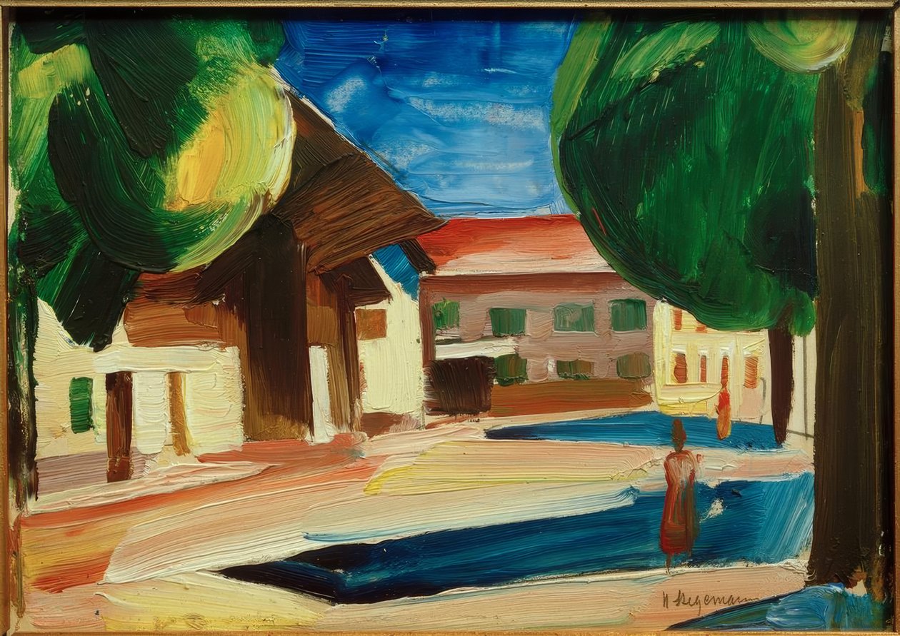 Motiv från Garmisch av Heinrich Stegemann