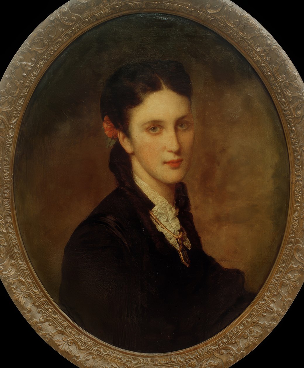 Porträtt av Karoline von Liebieg, 1868 av Heinrich von Angeli