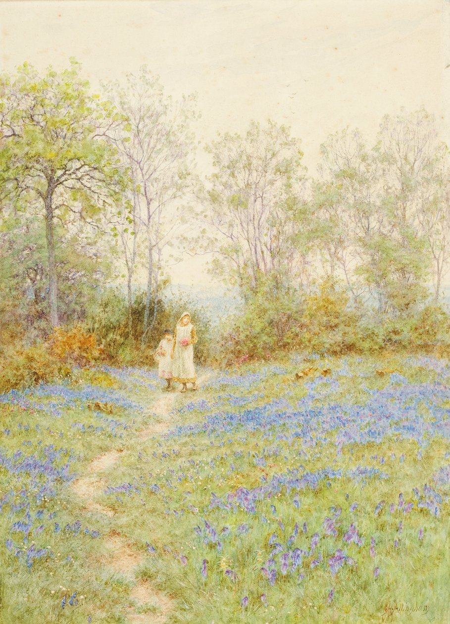 Blåklockor av Helen Allingham