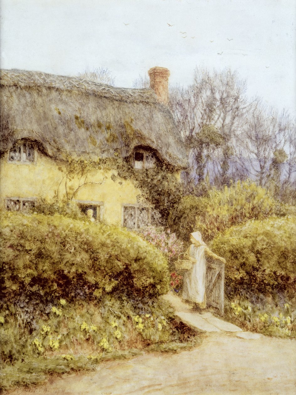 Stuga nära Sötvatten av Helen Allingham
