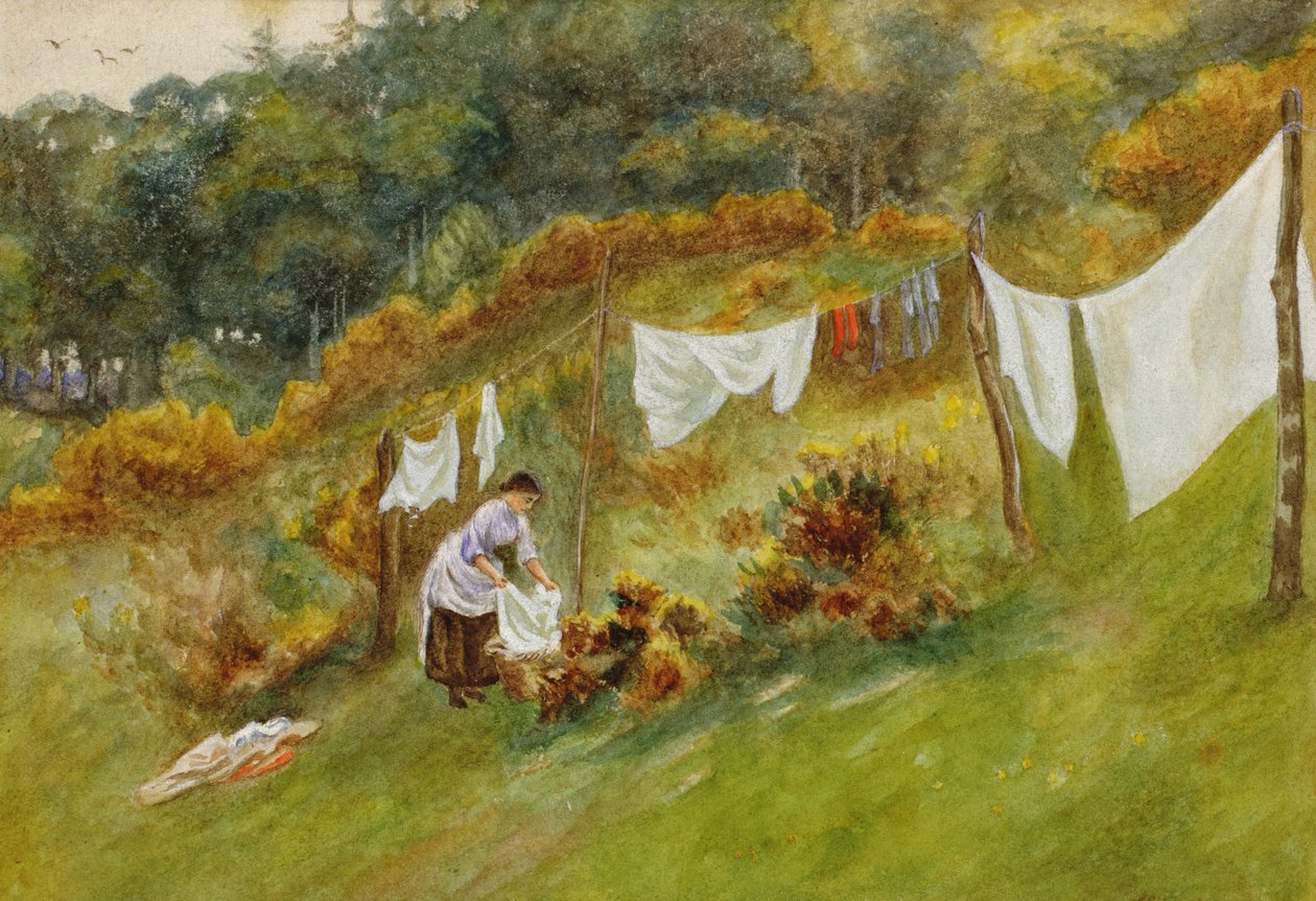 Tvättdagen av Helen Allingham