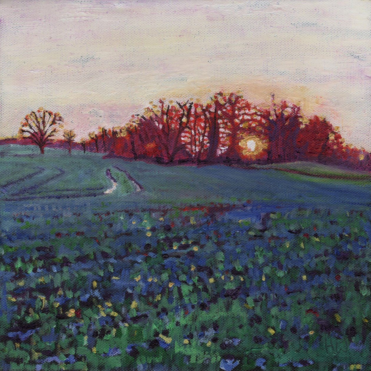 Solen hälsar på jorden, 2012, av Helen White