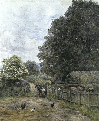 En bondgård av Helen Allingham