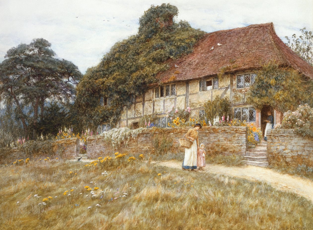 Vid Stedham nära Midhurst av Helen Allingham